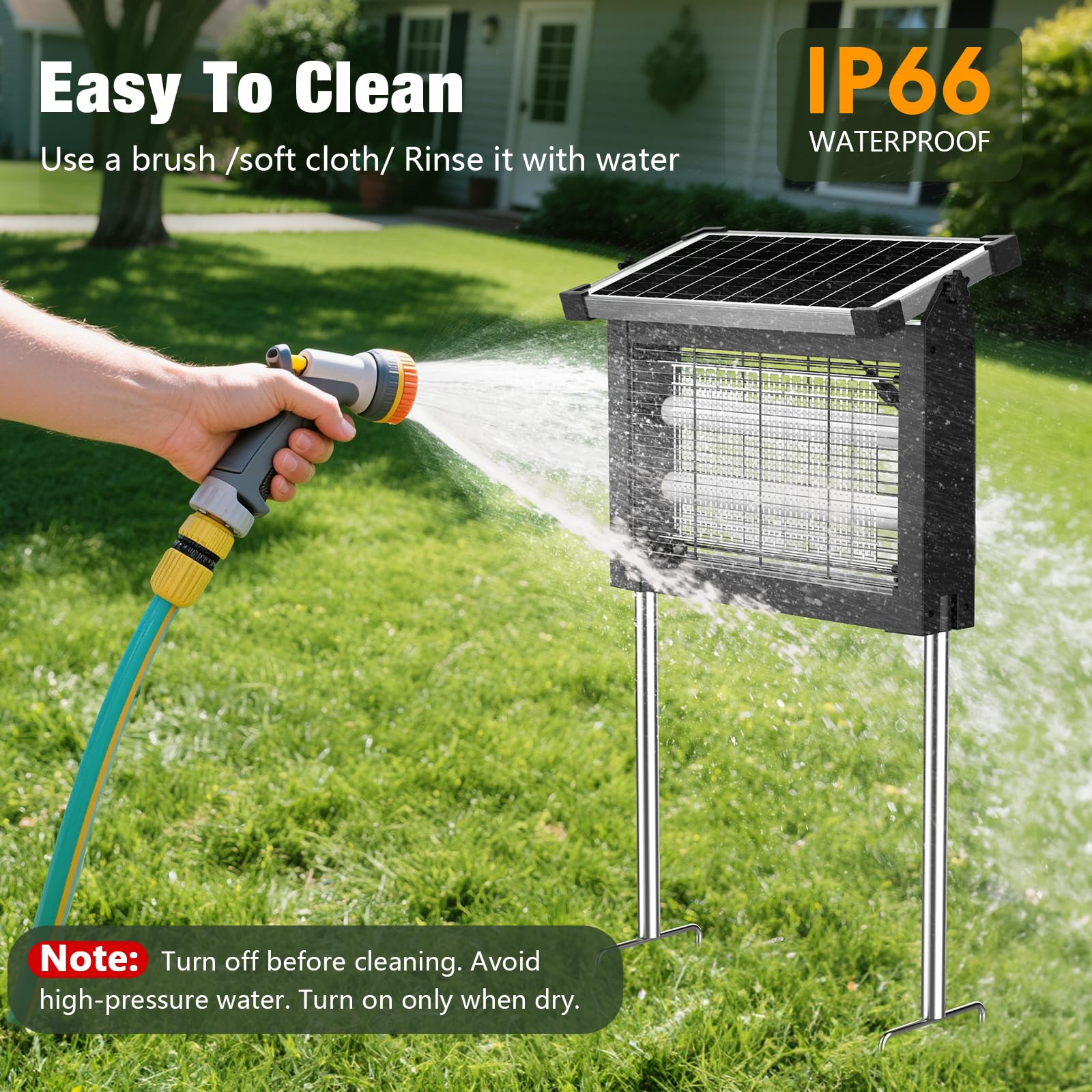 Zechuan safety net on outdoor bug zapper enhances child and pet safety