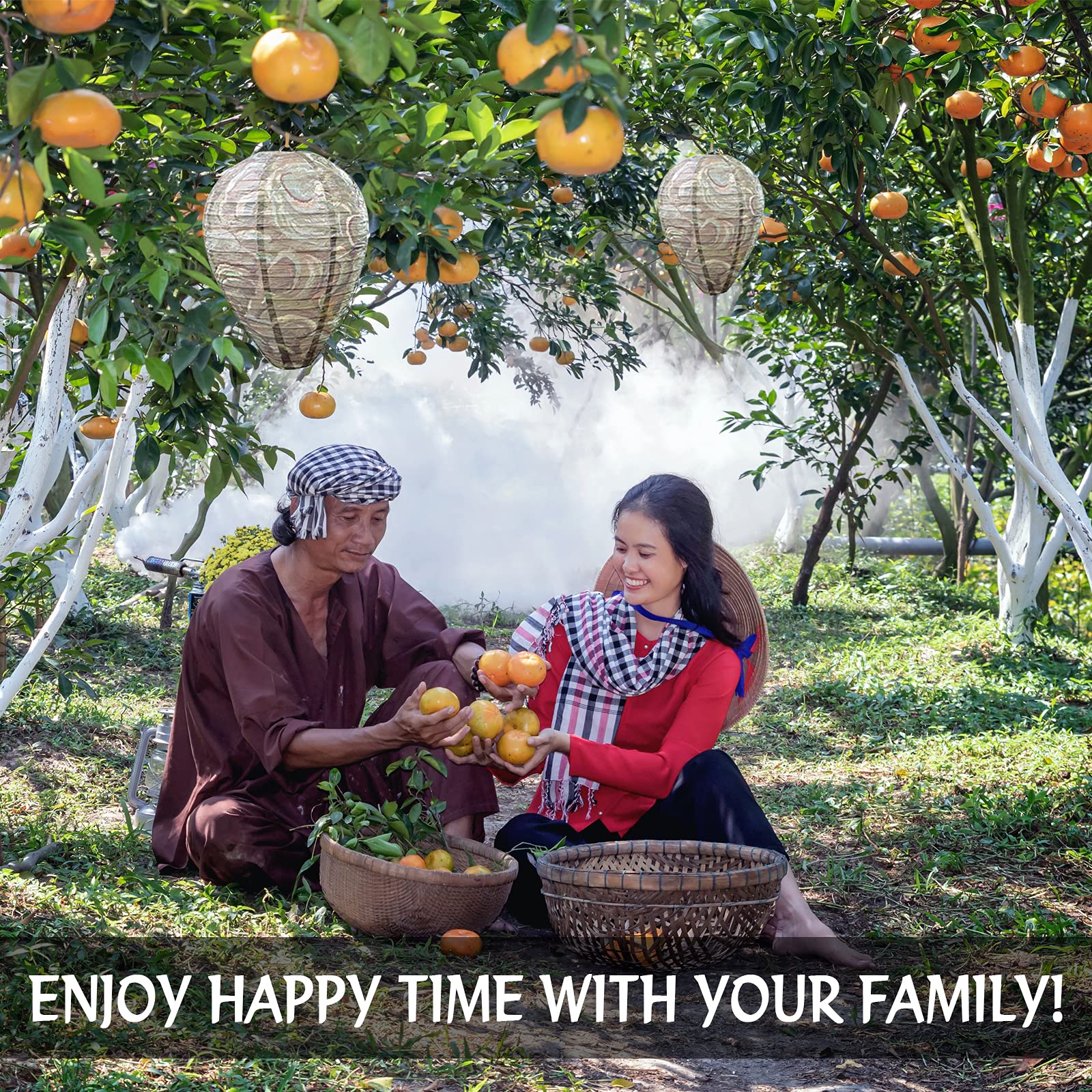 ZeeDix Wasp Nest Decoy in orchard helps protect fruit trees