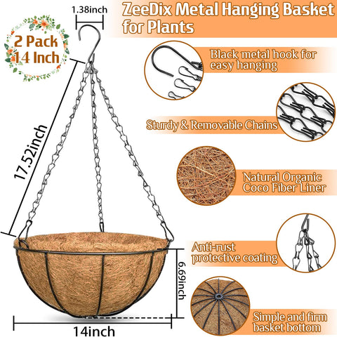 ZeeDix metal frame and rust-resistant chain for sturdy outdoor display.
