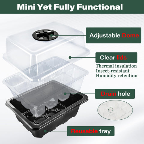 ZeeDix 72-cell tray closeup highlights individual cells for uniform germination.