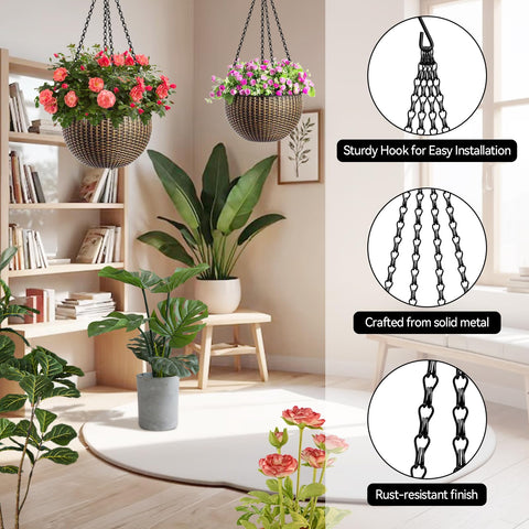 ZeeDix adjustable-length chain enabling precise pot height customization