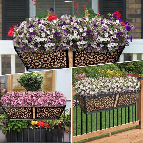 ZeeDix decorative rail planter set suitable for gifts or decor.