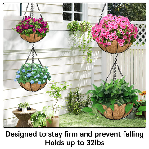 ZeeDix 32 lb load capacity supports medium pots securely