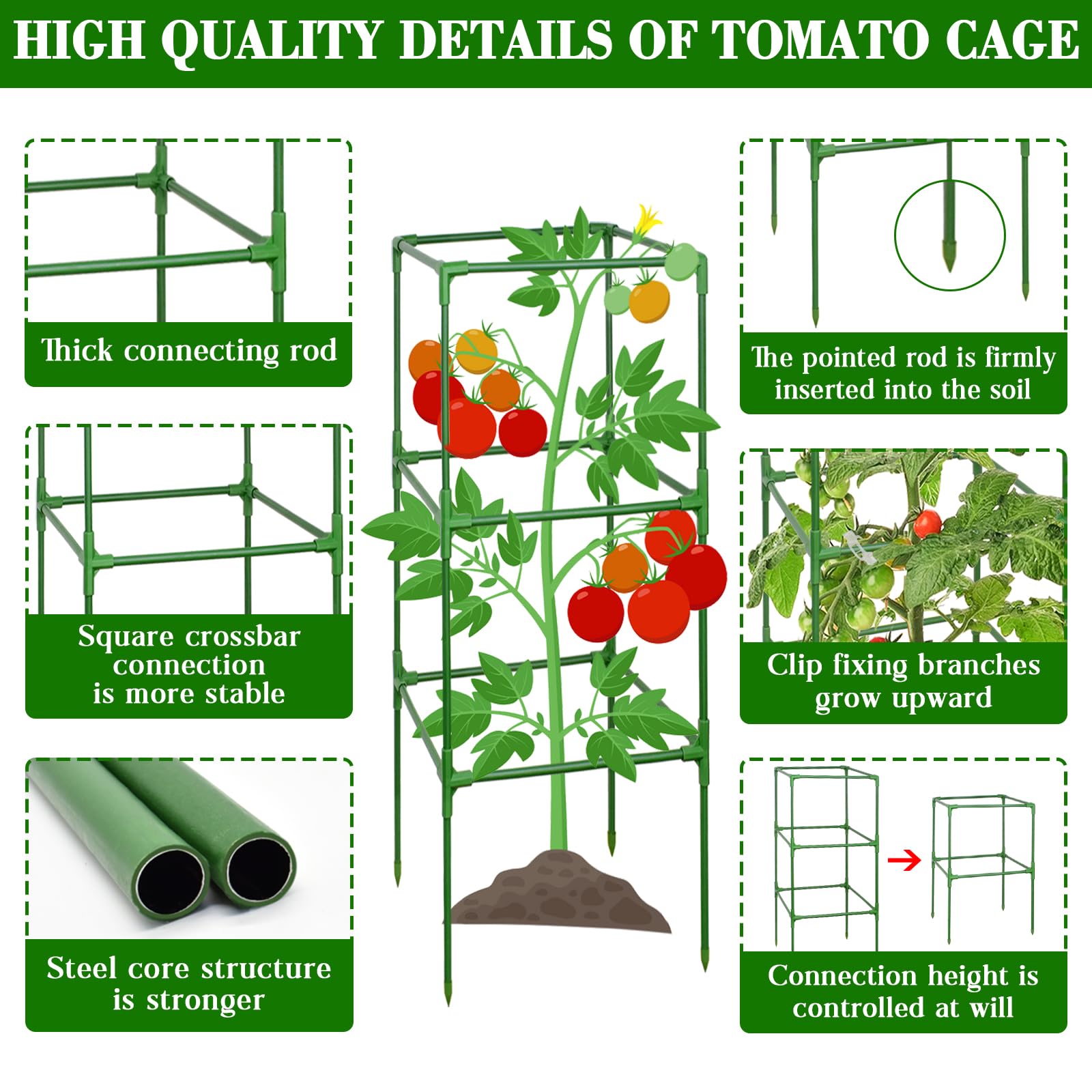 ZeeDix versatile design for tomatoes, cucumbers, and climbing plants