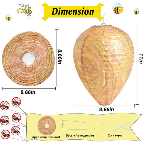 ZeeDix wasp nest decoy, folded size for compact storage after use.