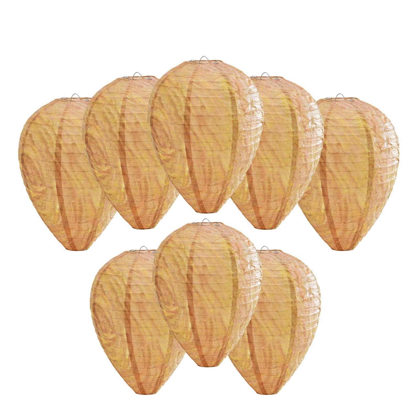 ZeeDix wasp nest decoy, warm color, open design to deter real wasps in the yard.