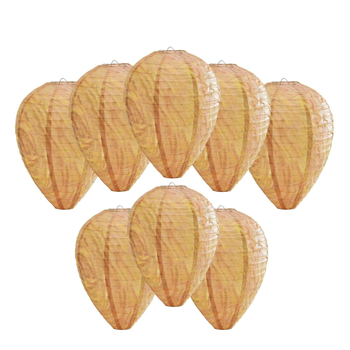 ZeeDix wasp nest decoy, warm color, open design to deter real wasps in the yard.