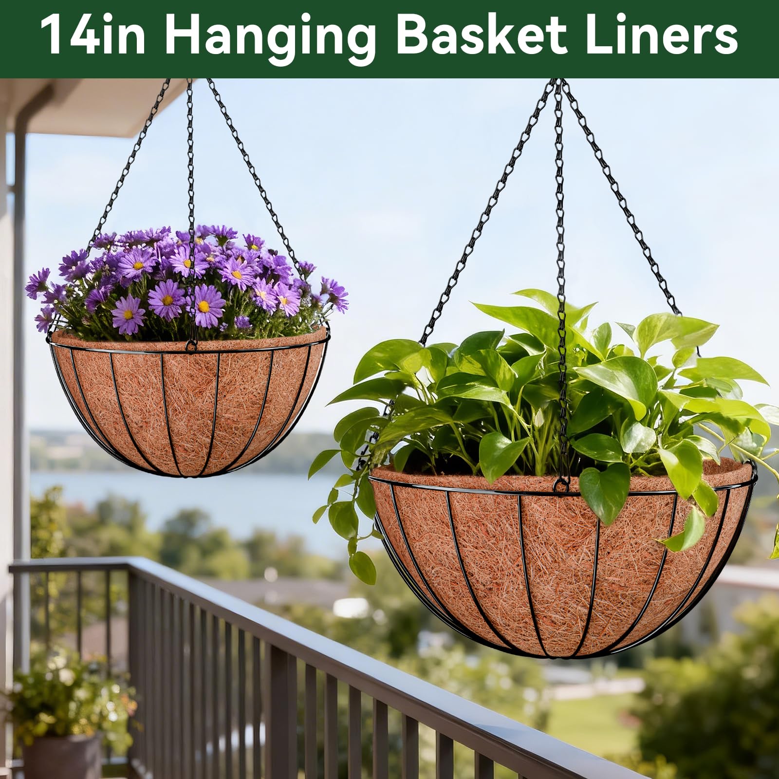 ZeeDix decor-ready liner pairs with flowers for seasonal display.