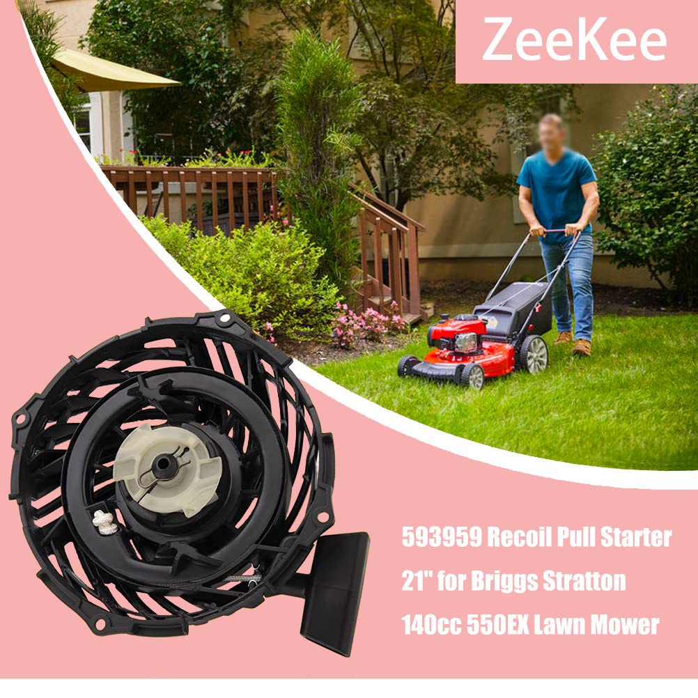 ZeeKee pull rope mechanism close-up shows easy grip and smooth rewind.