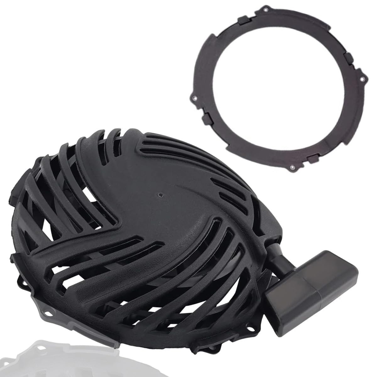 ZeeKee recoil starter assembly close-up for Briggs & Stratton 140cc engines enhances starting reliability.