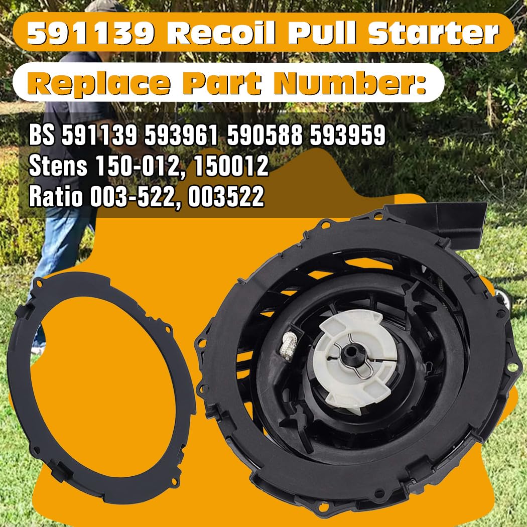ZeeKee recoil starter mounted on a lawn mower for quick starts.