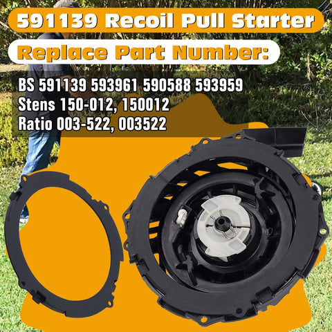 ZeeKee recoil starter mounted on a lawn mower for quick starts.