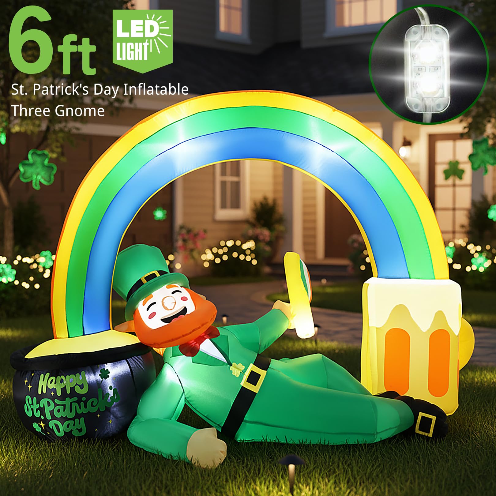 Zeepair pot of gold detail adds storybook charm to decor