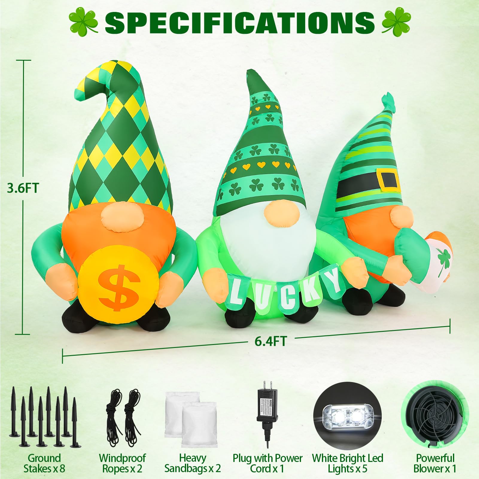 Zeepair three-led gnomes create a festive yard display for parties.