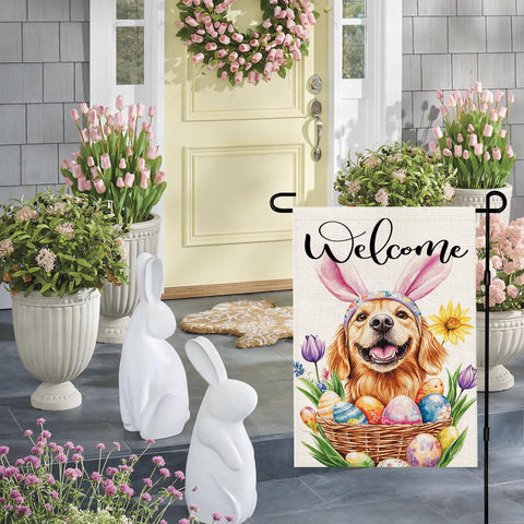 zeevly Easter flag double-sided for vibrant viewing from any angle.