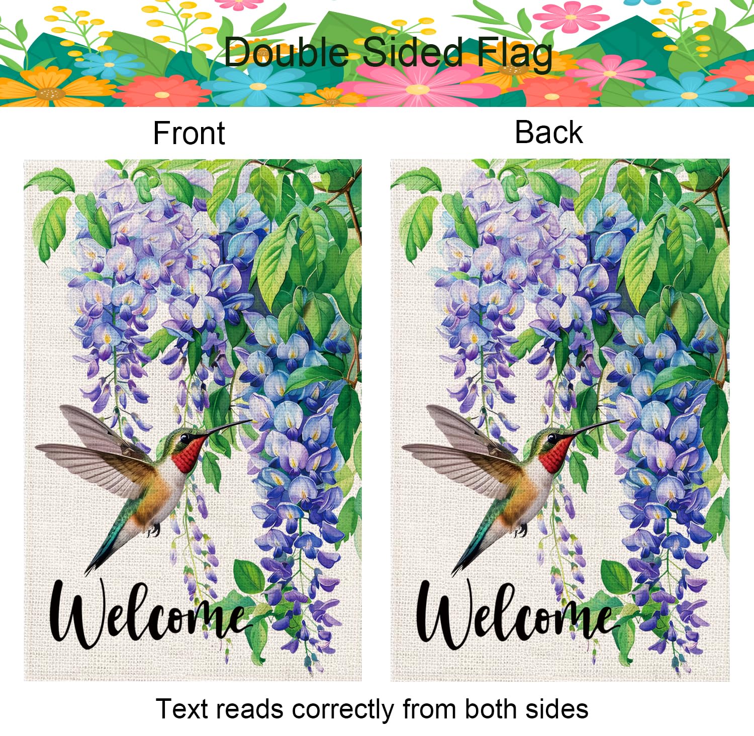 zeevly garden flag sleeve top mount for quick, easy hanging.