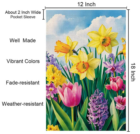 zeevly sleeve-top design enables quick garden flag setup