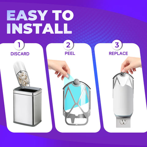 Zeewoo quick install refill peel and insert for fast maintenance.