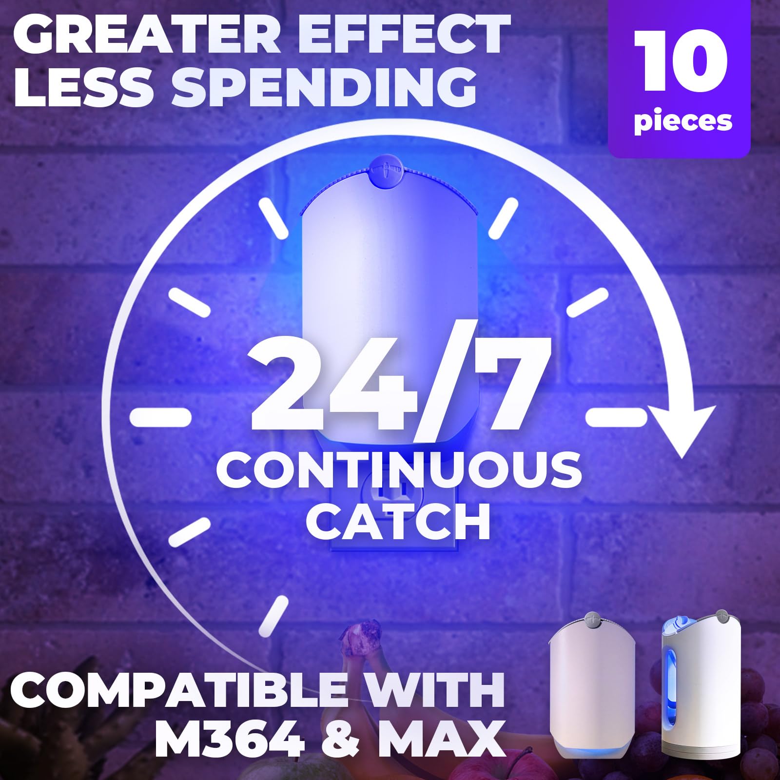 Zeewoo refill cartridges pack showing compatibility with multiple Zevo traps.