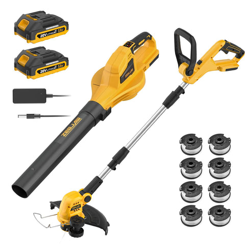ZEGJAW leaf blower bundle front view for quick yard debris removal