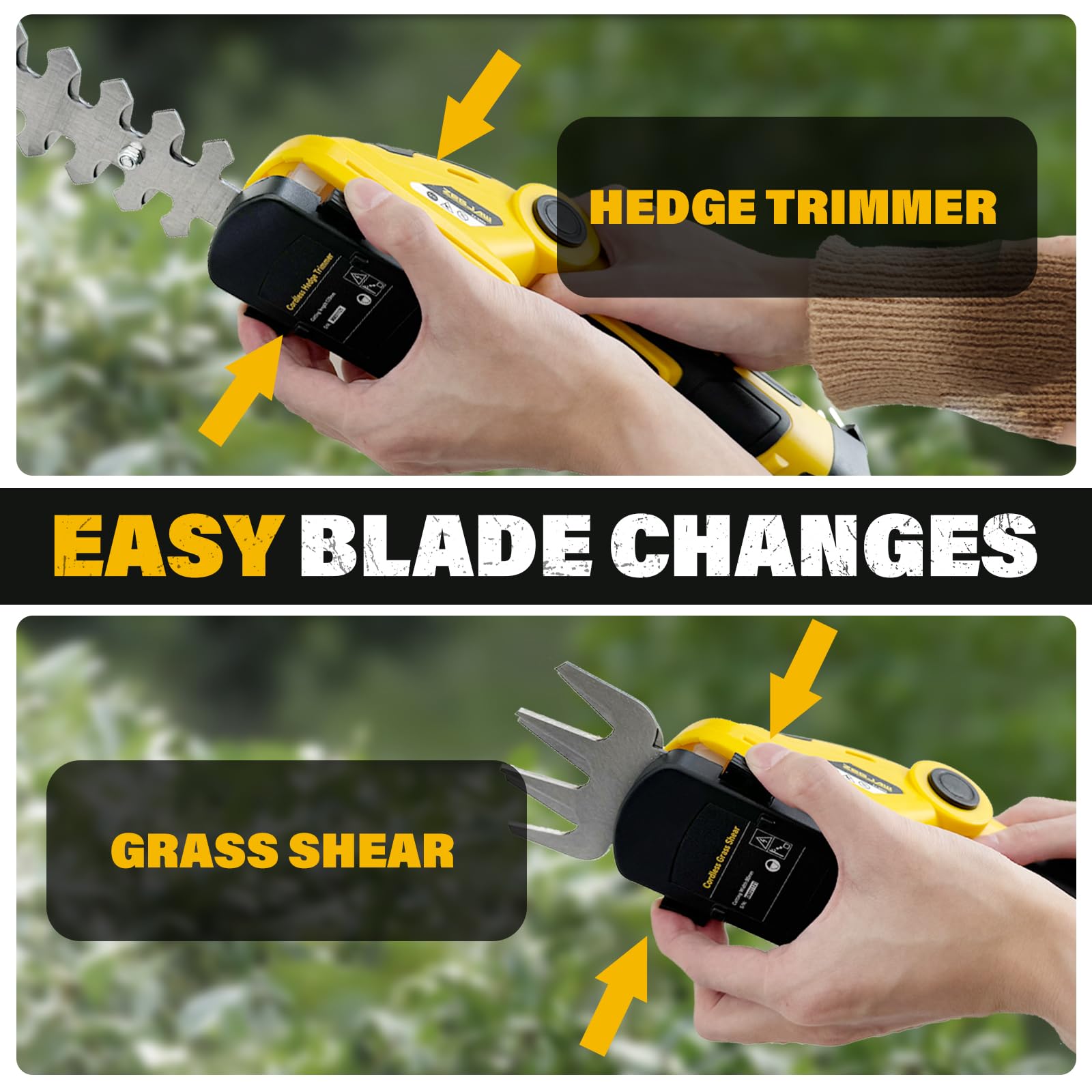 ZEGJAW 60-degree rotating blade offers flexible trimming angles.
