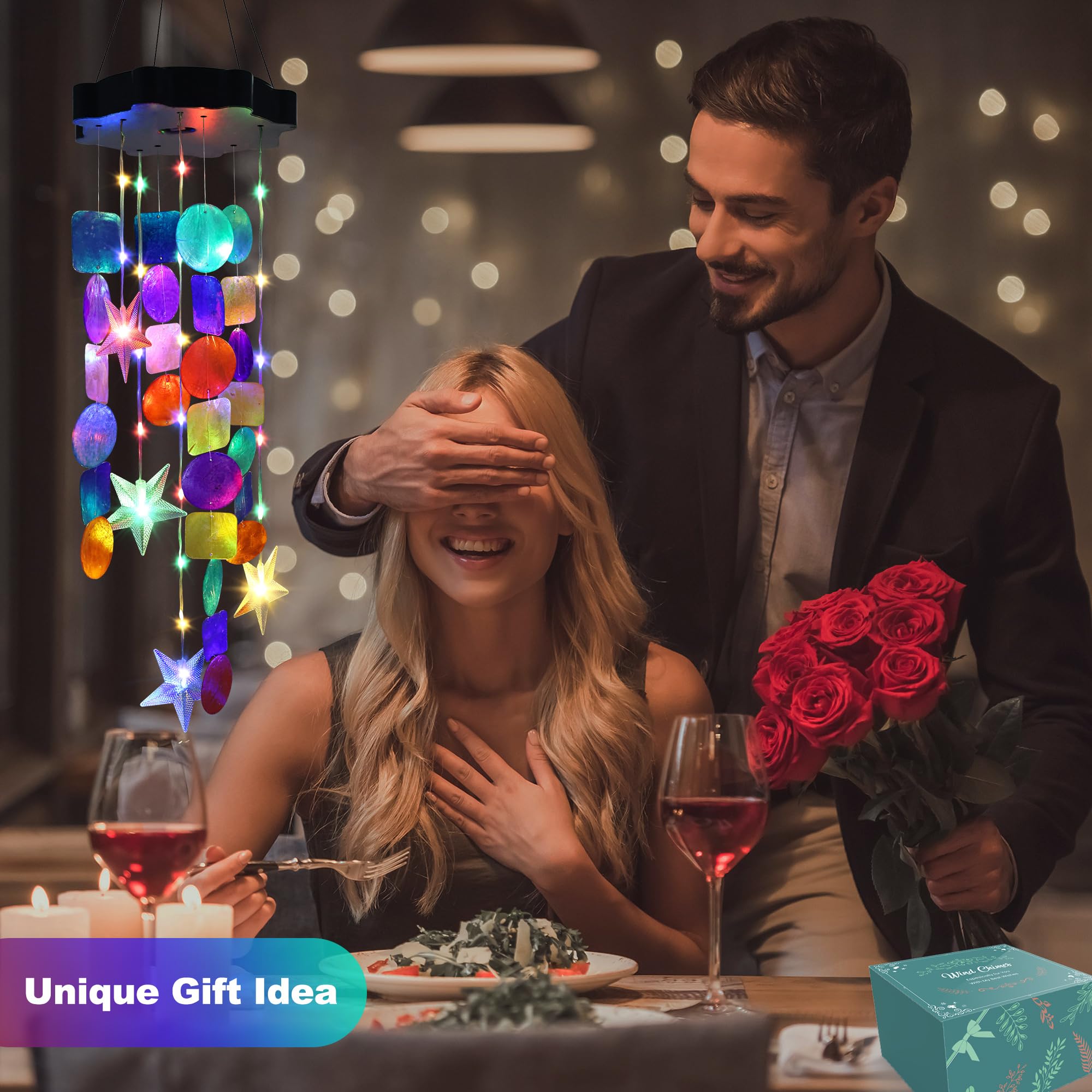 Zeiliuled shell wind chimes make a thoughtful gift for mom.