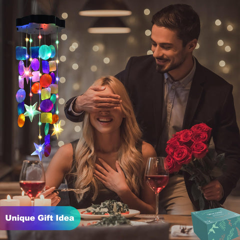 Zeiliuled shell wind chimes make a thoughtful gift for mom.
