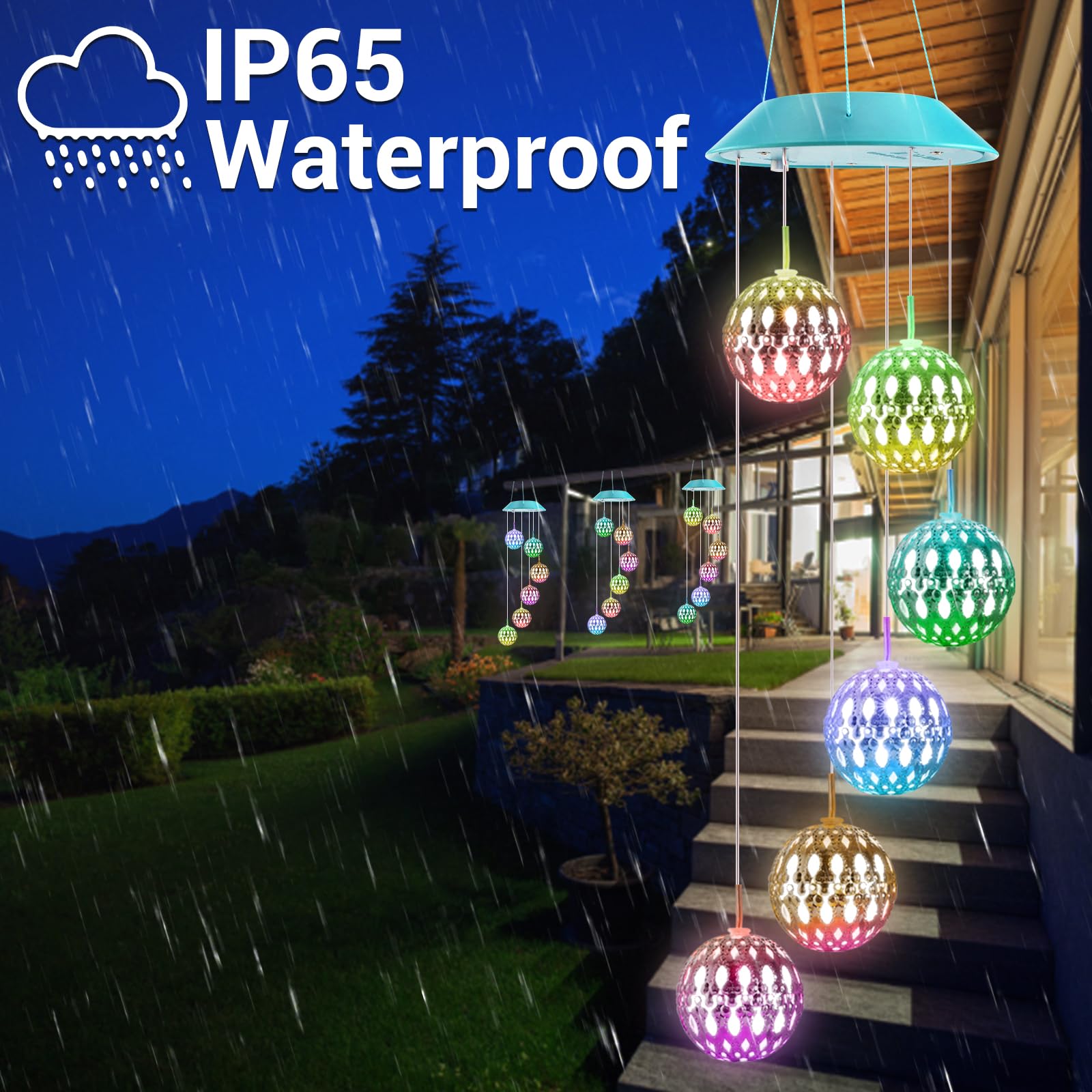 Zeiliuled waterproof solar lights withstand rain for versatile outdoor decoration.