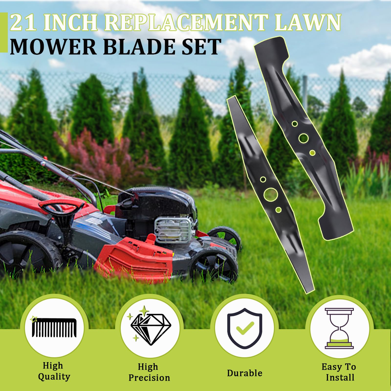 Zejoot blades installed on HRX217 mower