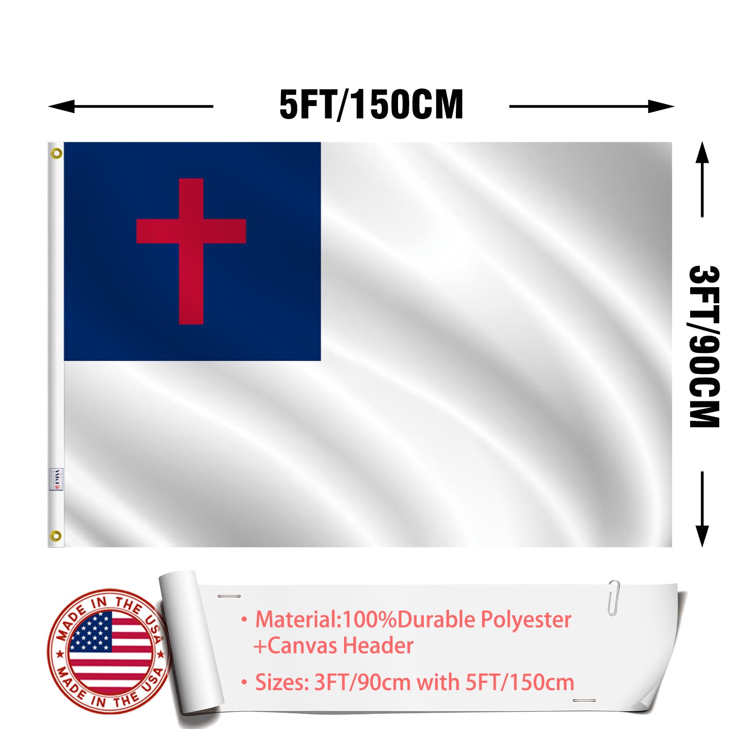 ZEKVY durable outdoor flag designed for clear, long-lasting visibility