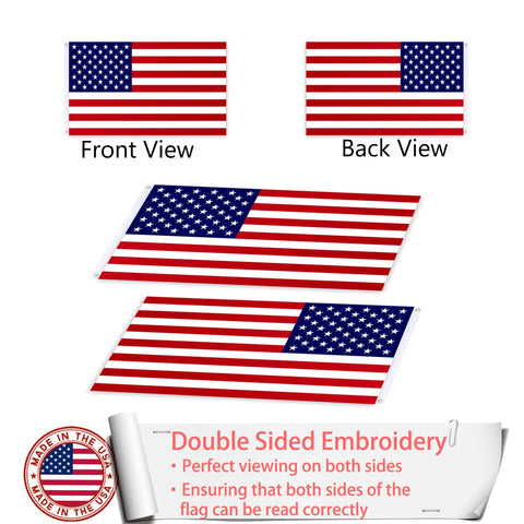 ZEKVY durable brass grommets US flag for quick, secure mounting.