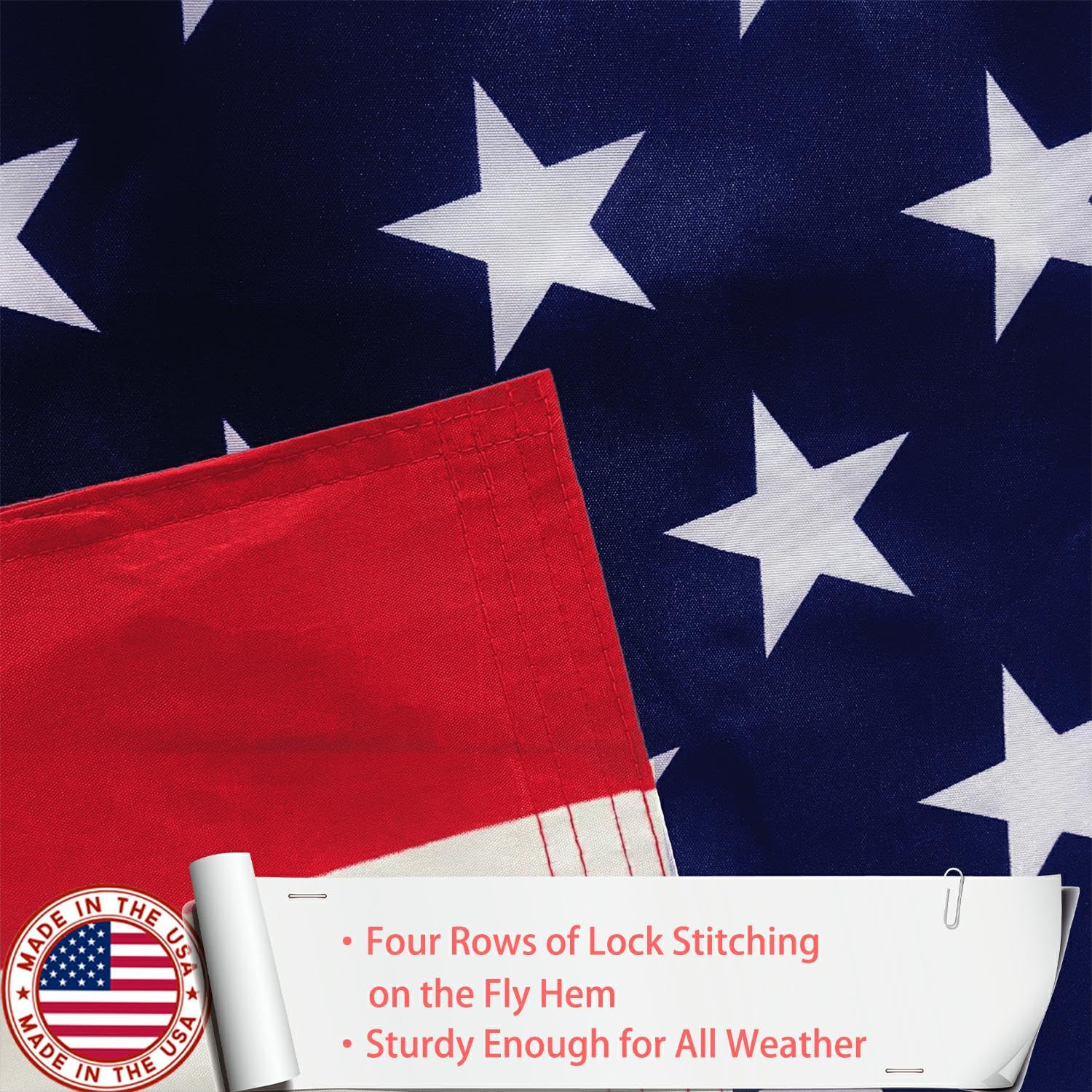 ZEKVY flag canvas header reinforcement for lasting durability
