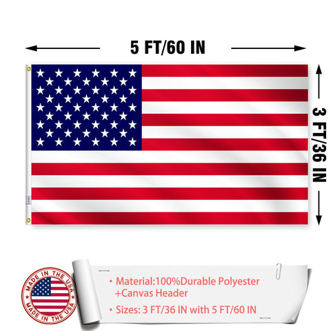 ZEKVY Made-in-USA flag label highlights authentic craftsmanship
