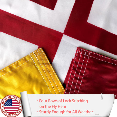 ZEKVY Maryland flag showcases vibrant colors resistant to sun and rain