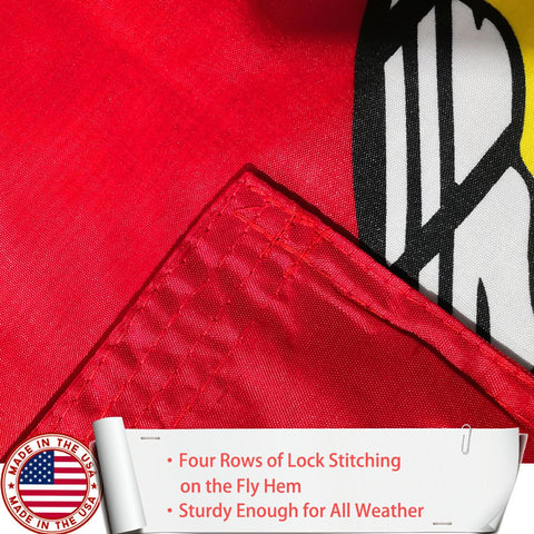 ZEKVY USMC flag weather-resistant design for year-round patriotic display