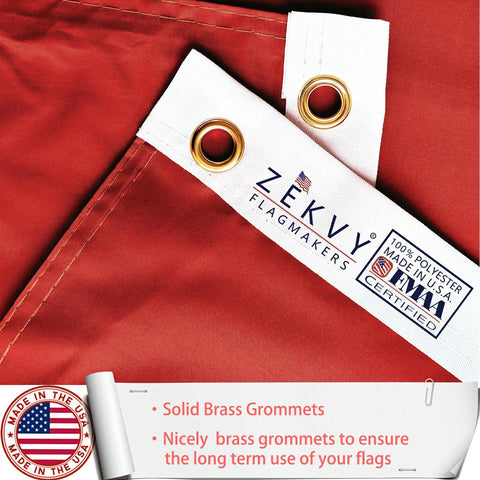 ZEKVY USMC flag with vivid colors and fade resistance for long-lasting outdoor display.