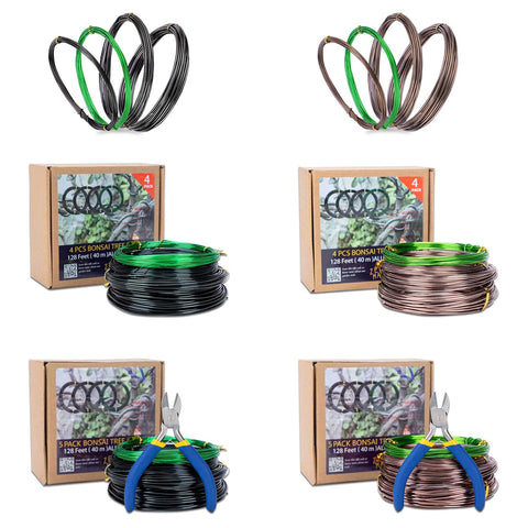 ZELARMAN Bonsai wire set with cutter kit for easy trimming and shaping
