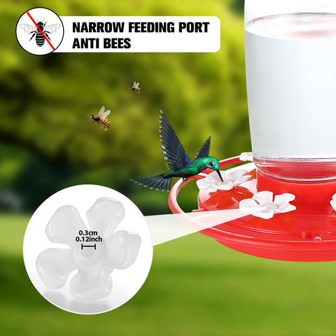 Zelpont easy-installation hummingbird flowers fit standard ports