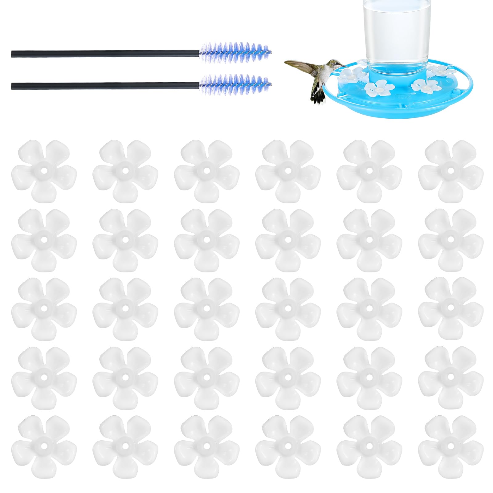 Zelpont replacement flowers for hummingbird feeders, durable upgrade for feeders
