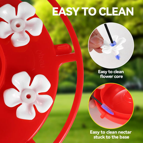 Zelpont includes two cleaning brushes for quick feeder maintenance