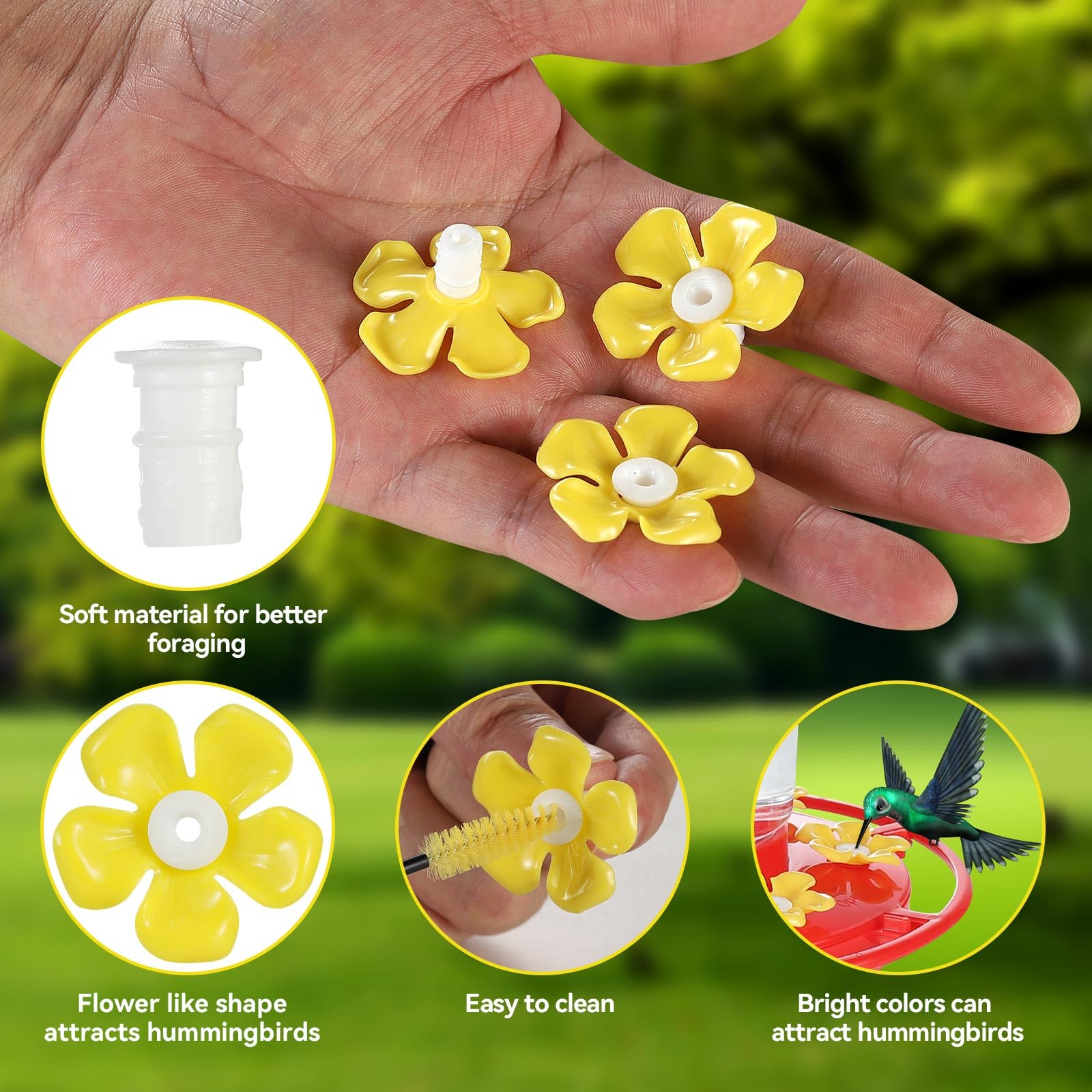 Zelpont UV-resistant plastic flowers resist fading in sun.