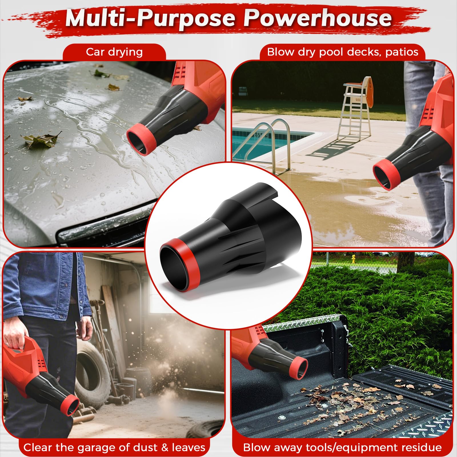 Zelvoro car-drying nozzle in action dries wheels and undercarriage.