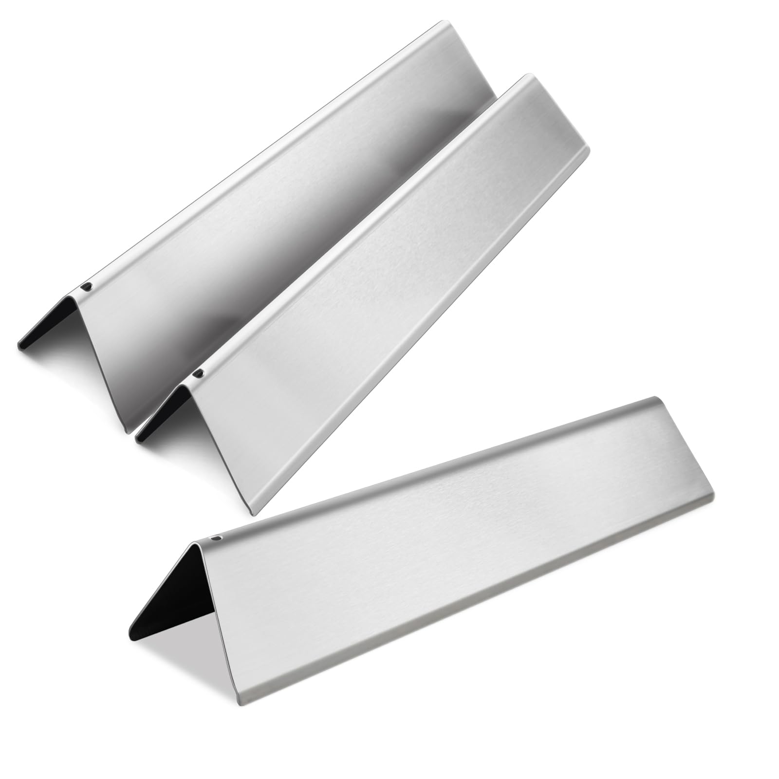 Zemibi flavorizer bar replacement for Weber Spirit front view, durable heat shields for even grilling