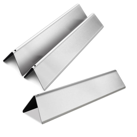 Zemibi flavorizer bar replacement for Weber Spirit front view, durable heat shields for even grilling