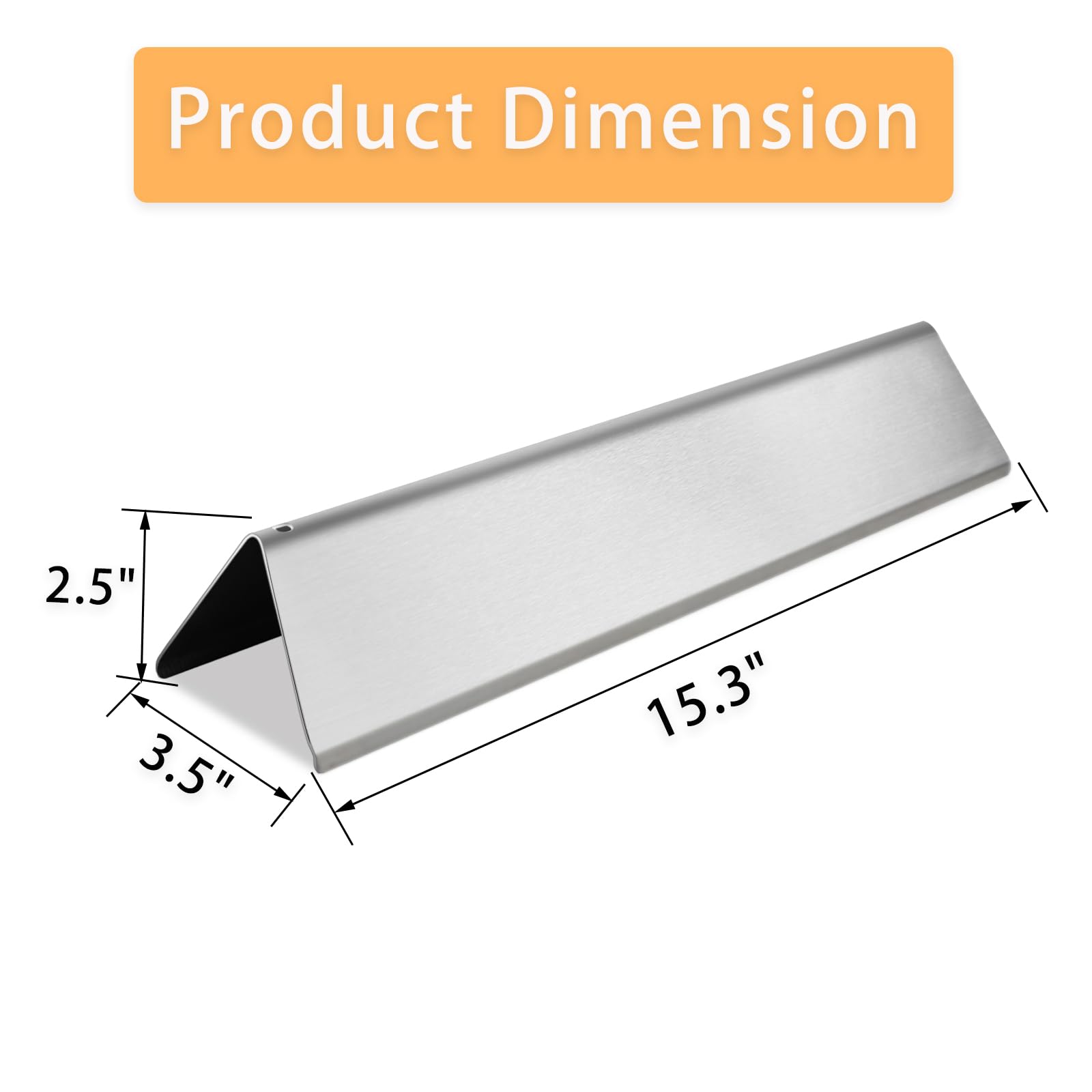 Zemibi Weber Spirit replacement for E210/S210, 3-pack heat shields