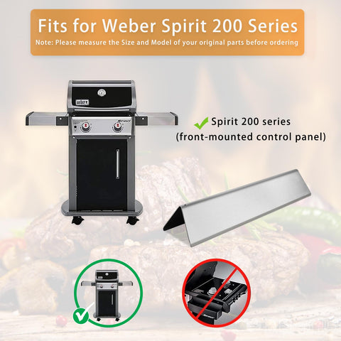 Zemibi Weber Spirit replacement for E220/S220, stainless steel shields