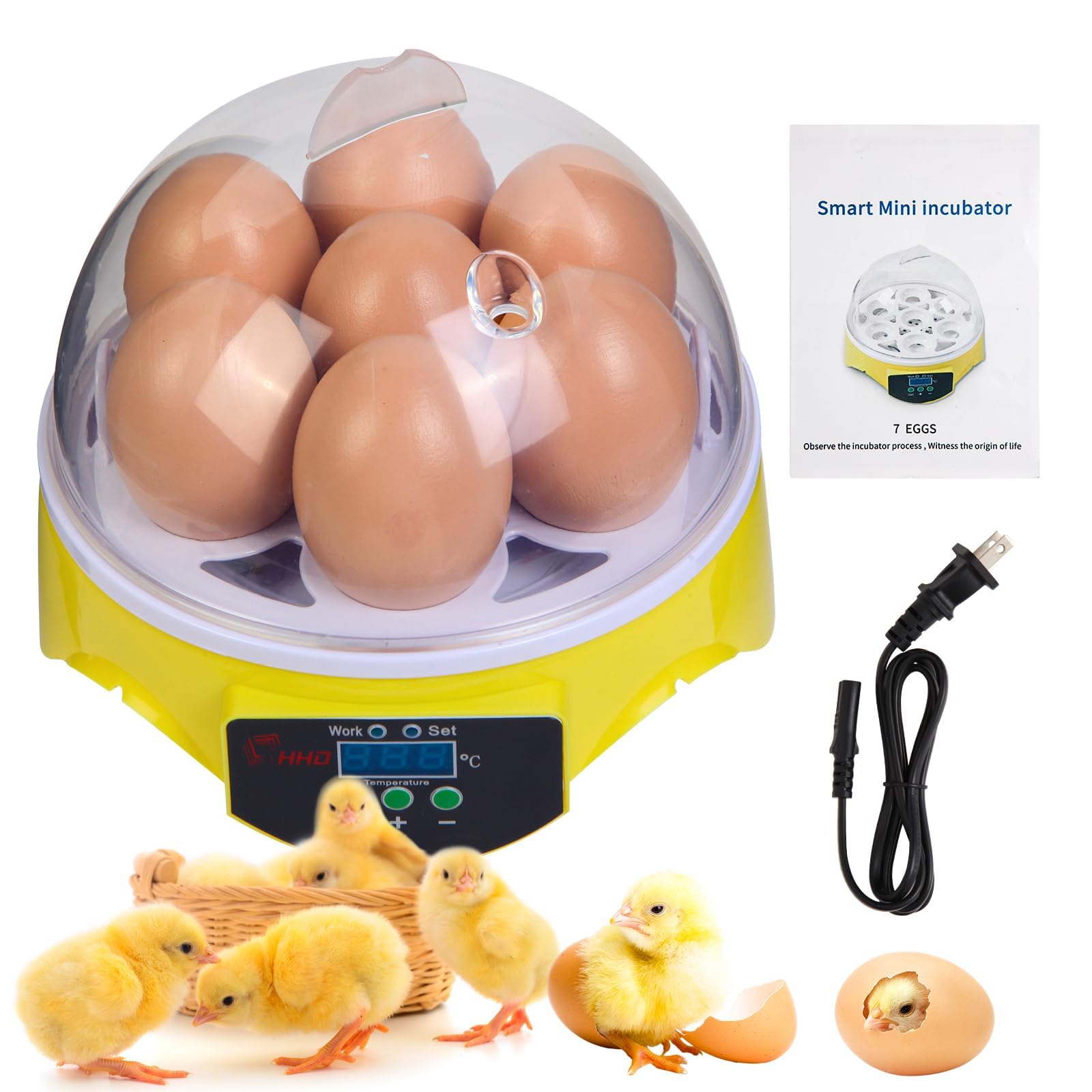 ZEMIRO CHARGE 7-Egg Incubator 360° view enables immersive, hands-on family learning.