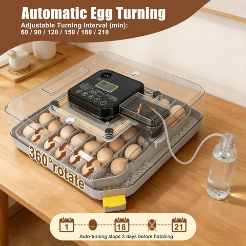 Zemiro Charge Series IV adjustable dividers customize egg spacing for different species.