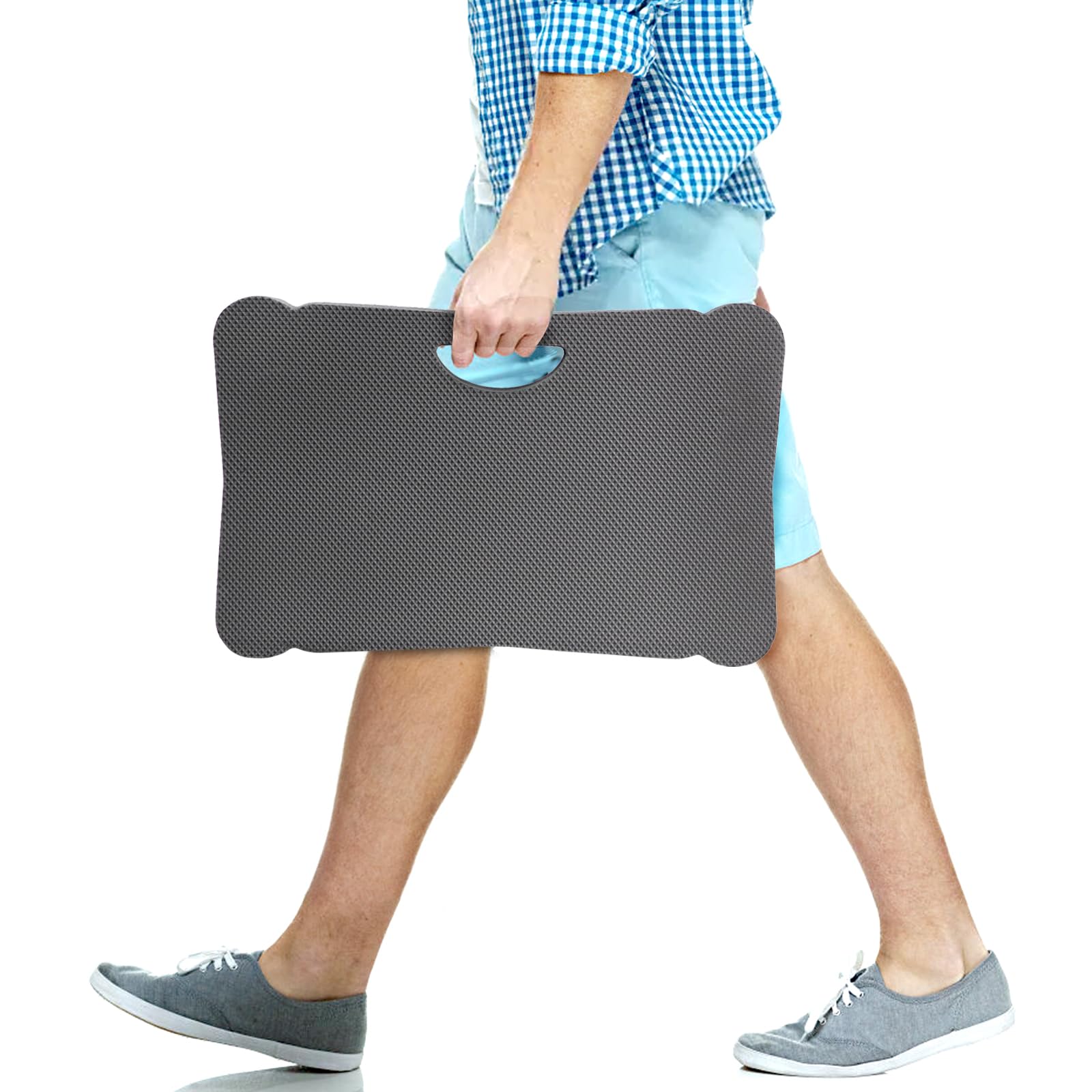 Zenfun kneeling mats diamond-grain pattern detail on surface