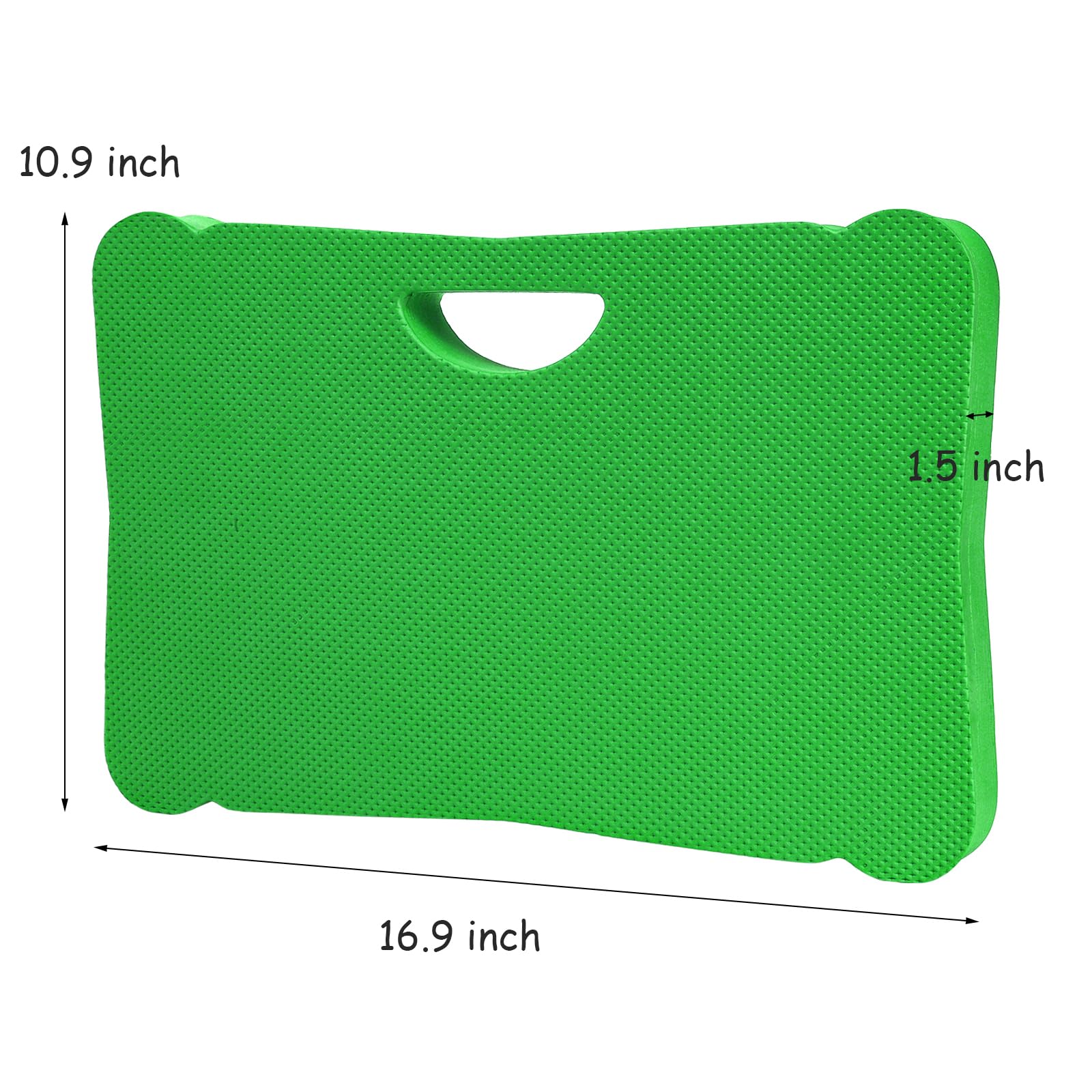 Zenfun kneeling mats green close-up of the EVA foam texture